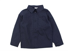 Name It dark sapphire polka dot shirt